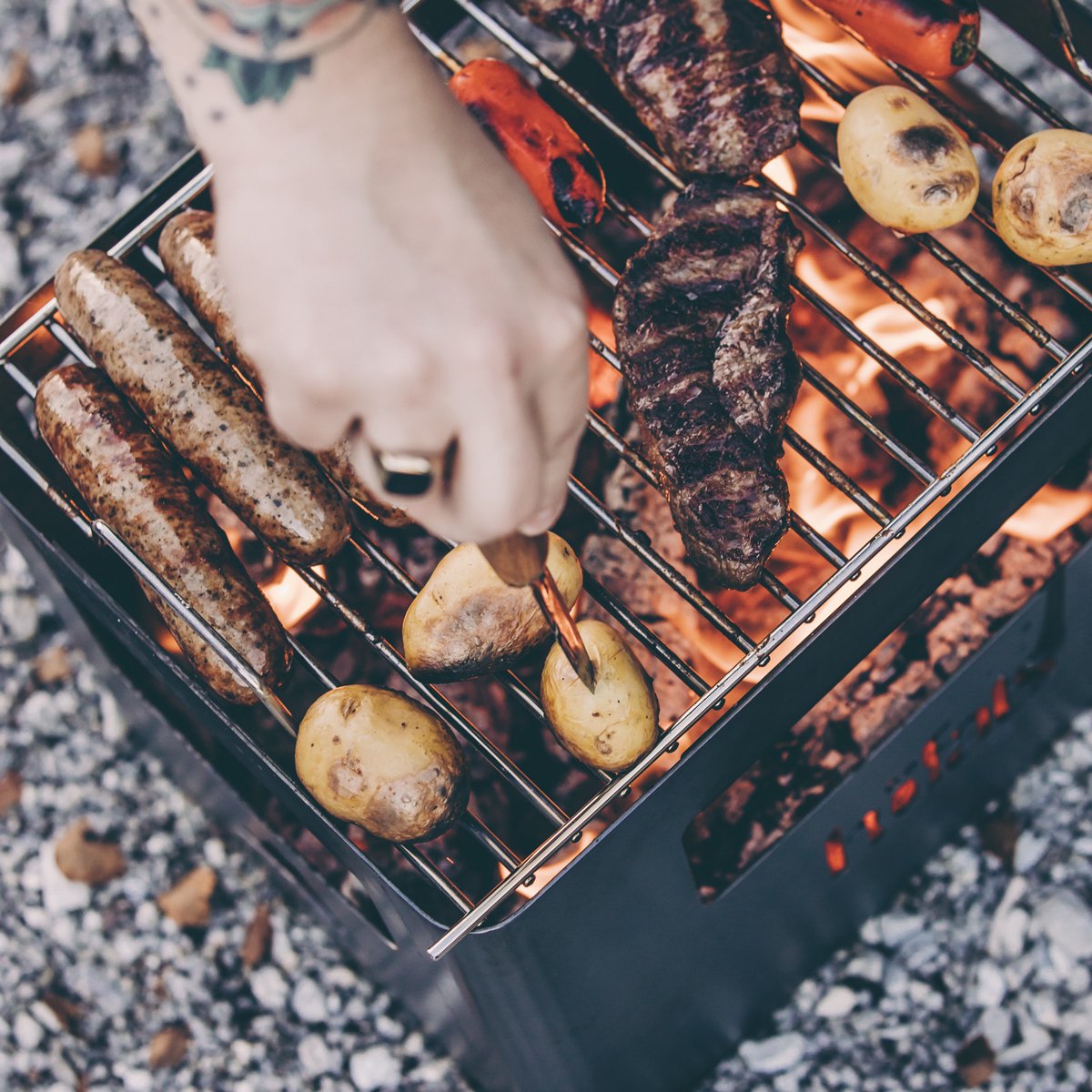 Höfats Beer Box Grillrooster - RVS