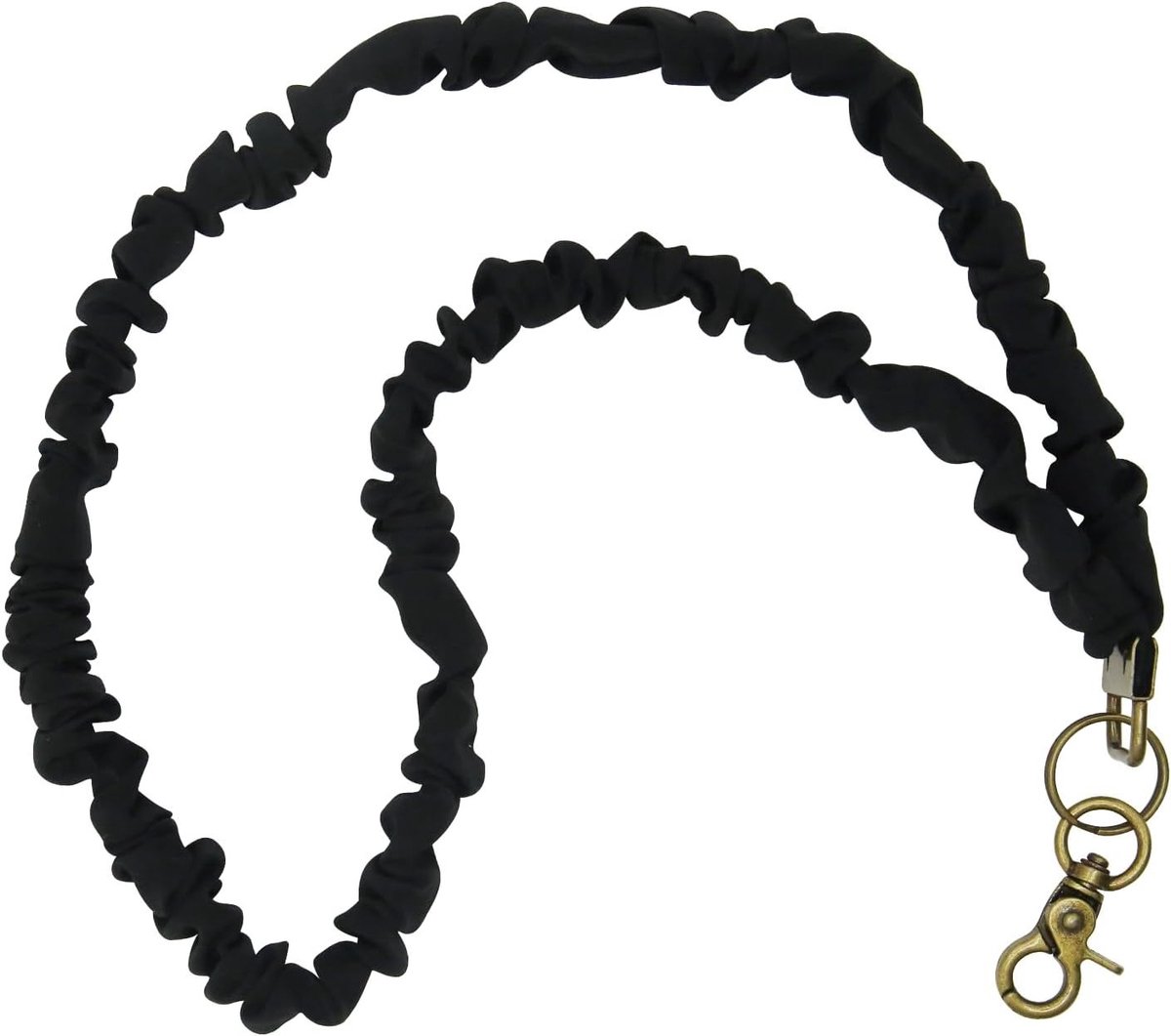Set van 2 Scrunchies Lanyards voor ID-kaarten en Sleutels - Rekbare Sleutelhanger met Lange Retractable Houder voor Onderwijzers en Kantoorgebruik