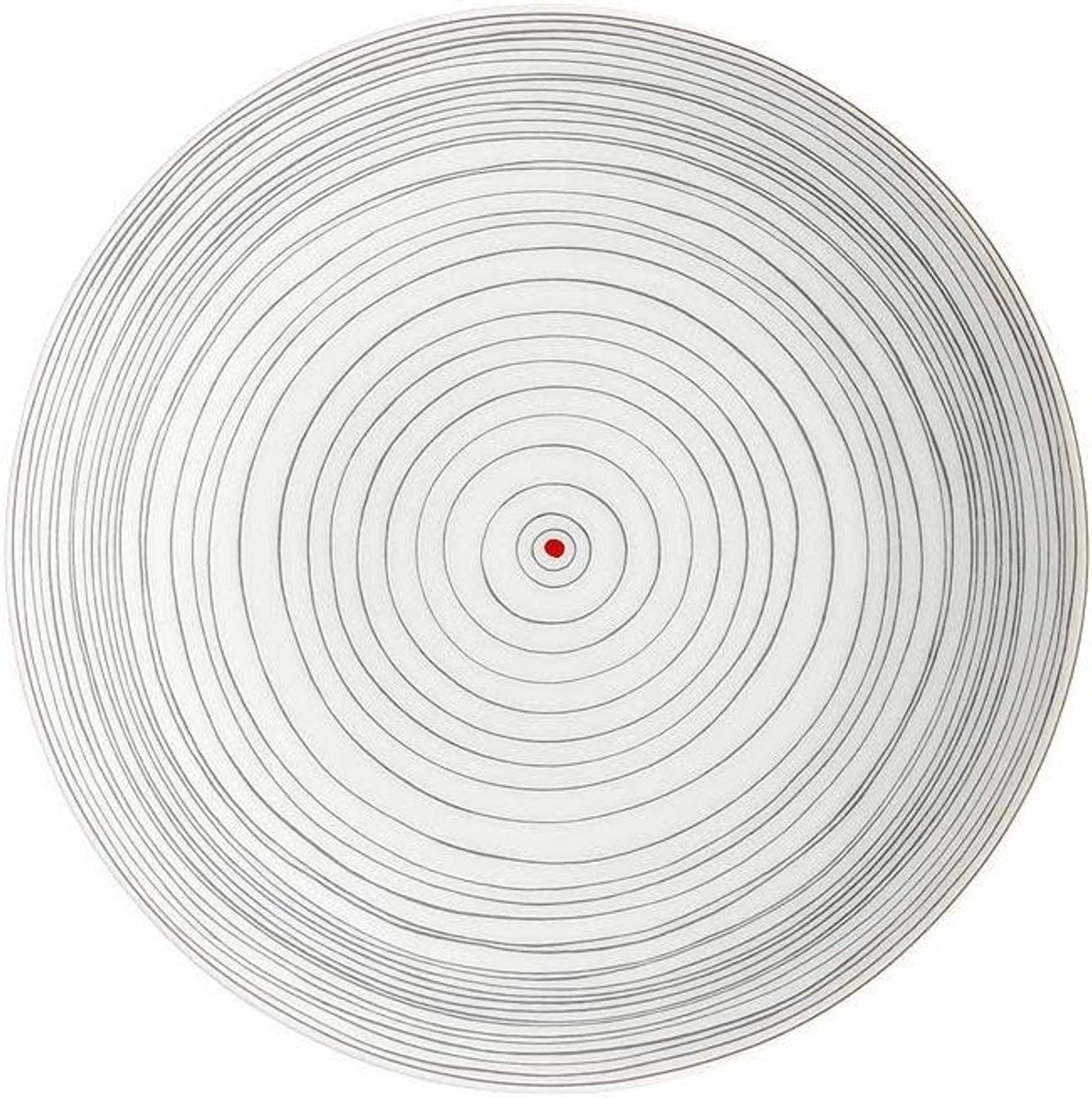 Broodbord - Klein bord - Voorgerechten serveren - Mat en glanzend decor - 16 cm - Wit