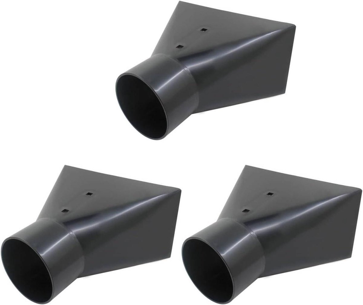 Stofzuigerslang Aansluiting - Stofzuiger Mondstuk - Stof Afzuigen - Voor Serrin Houtspaanders - 24 cm Lengte - Zwart