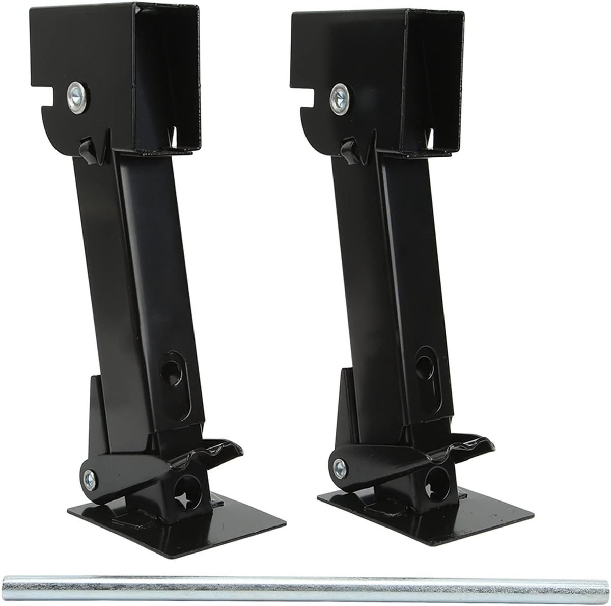 Telescopische Stabilisatie Steunen voor Caravan en Reisaanhangwagen, 2 Stuks, 11.4-17.9 Inch, 1000 Lbs Capaciteit met Handvat