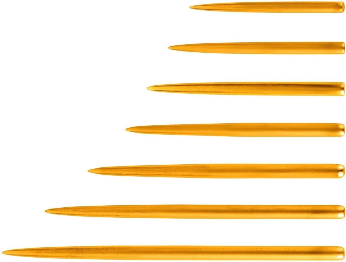Stalen Dartpunten - Wisselpunten Dart - Precisie Werpen - Long Taper Design - 32 mm - Goud