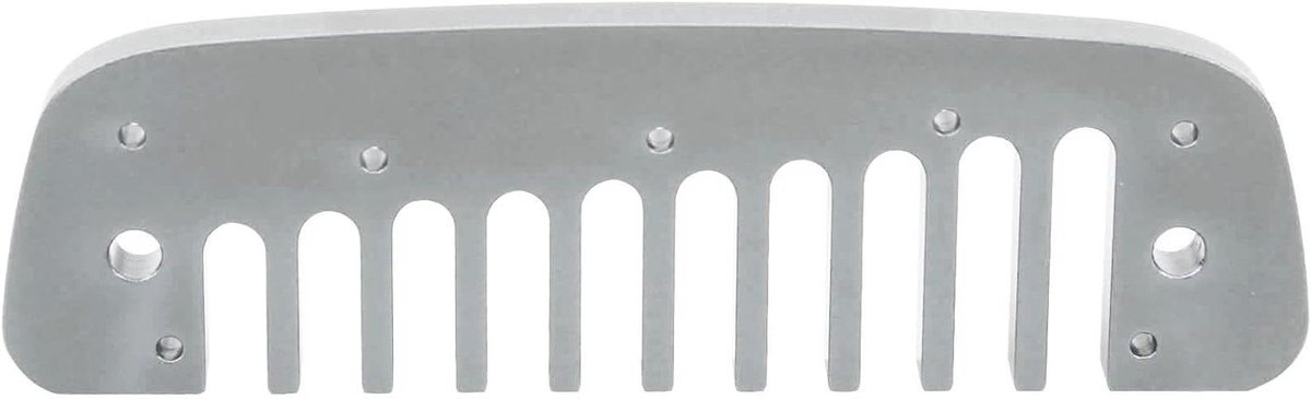 Harmonica Kam - Muziekonderdeel - Muziek Maken - Aluminium Legering - 10 Gaats - Grijs