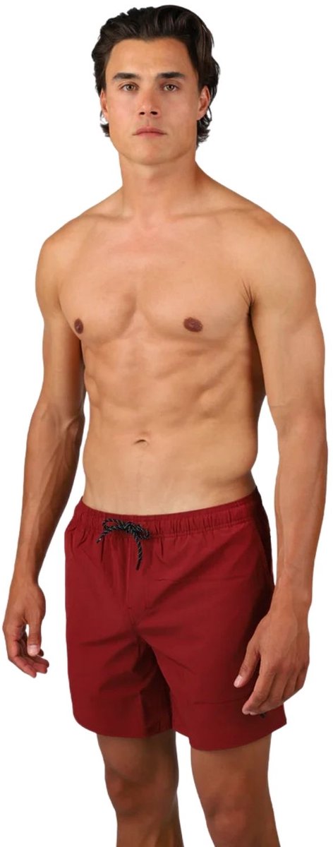 Brunotti Bru - conic Zwembroek Heren - Zwemshort met 4 - Way Stretch - Rust Red — afbeelding 9
