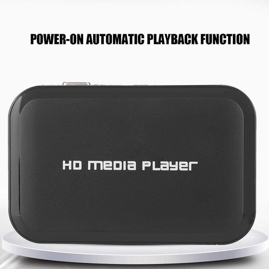 Multimediaspeler - Mediabox HD - Thuisbioscoop - Automatisch afspelen - 1080P - Zwart — afbeelding 2