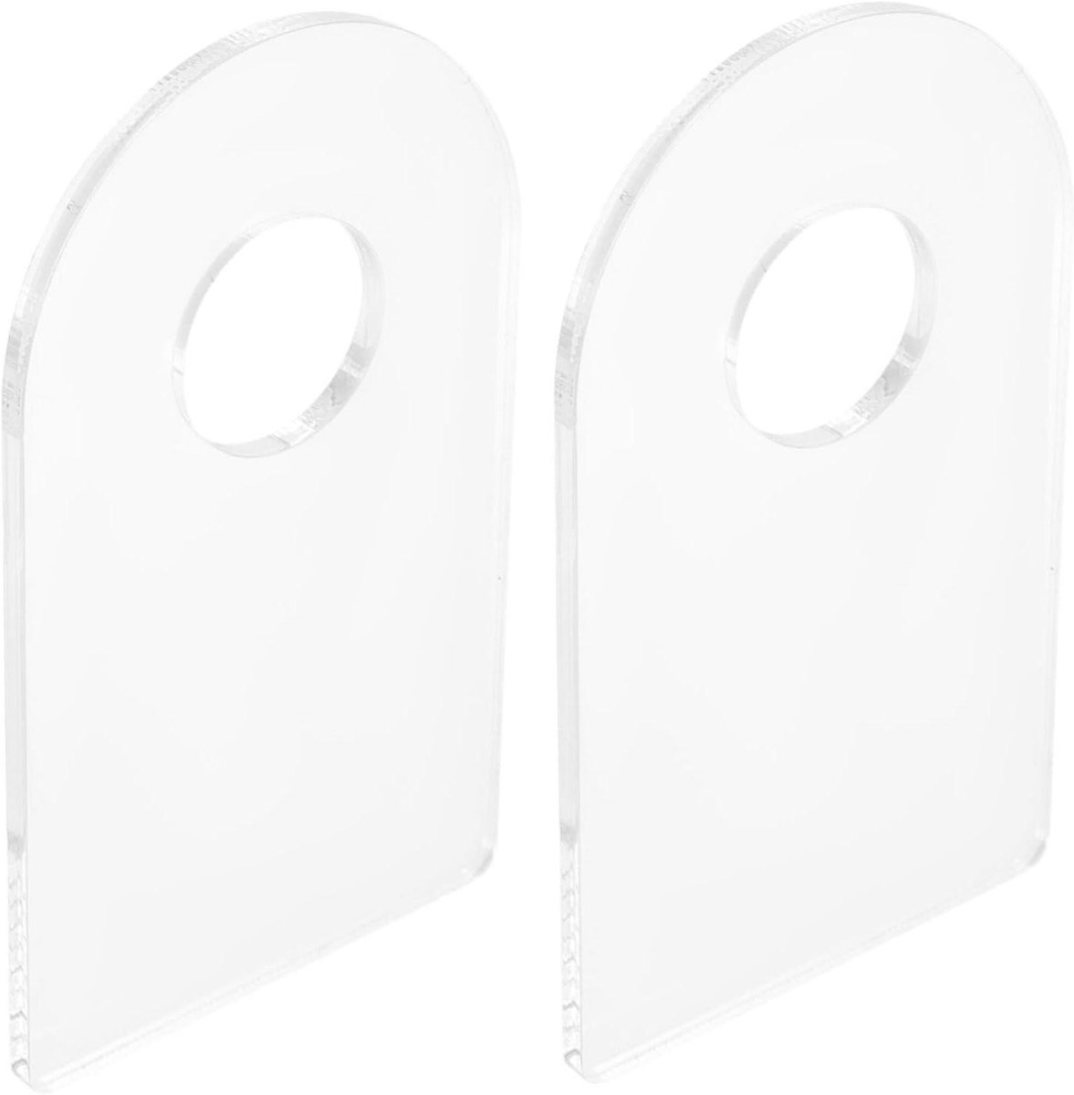 Wijnfles Display - Wijnrek Houder - Drank Presenteren - Acryl Materiaal - 2 Stuks - Transparant