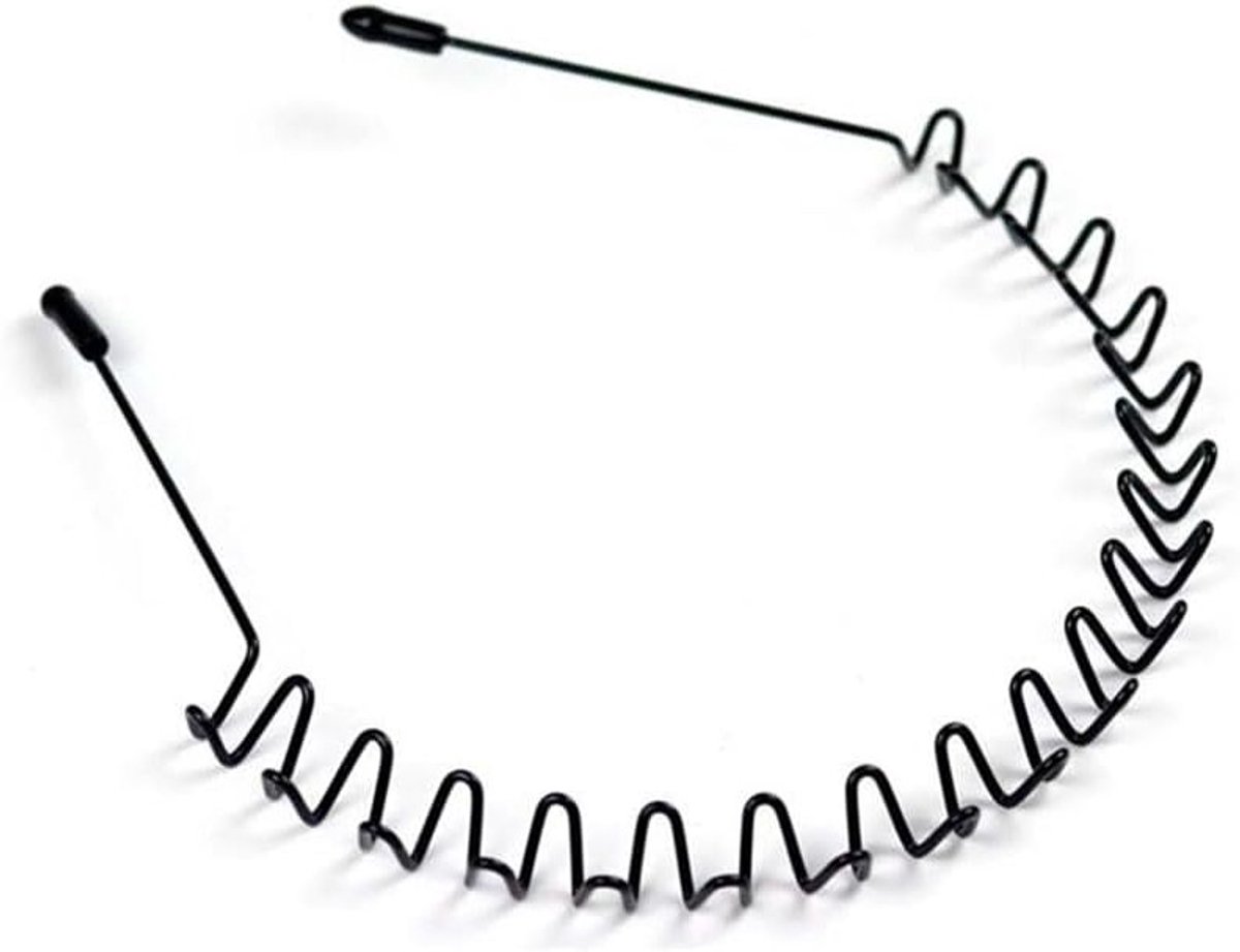 Set van 2 Metalen Haarbanden, Elastische Haaraccessoires voor Mannen en Vrouwen, Niet-Slip, Geschikt voor Sport, Fitness en Yoga, Ideaal voor Make-up en Schoonheidsverzorging
