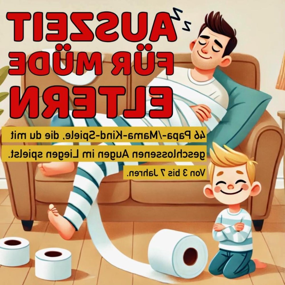Spelletjesboek voor ouders - Kinderspellen - Ontspannen spelen - Met gesloten ogen - 101 pagina's - Geïllustreerd