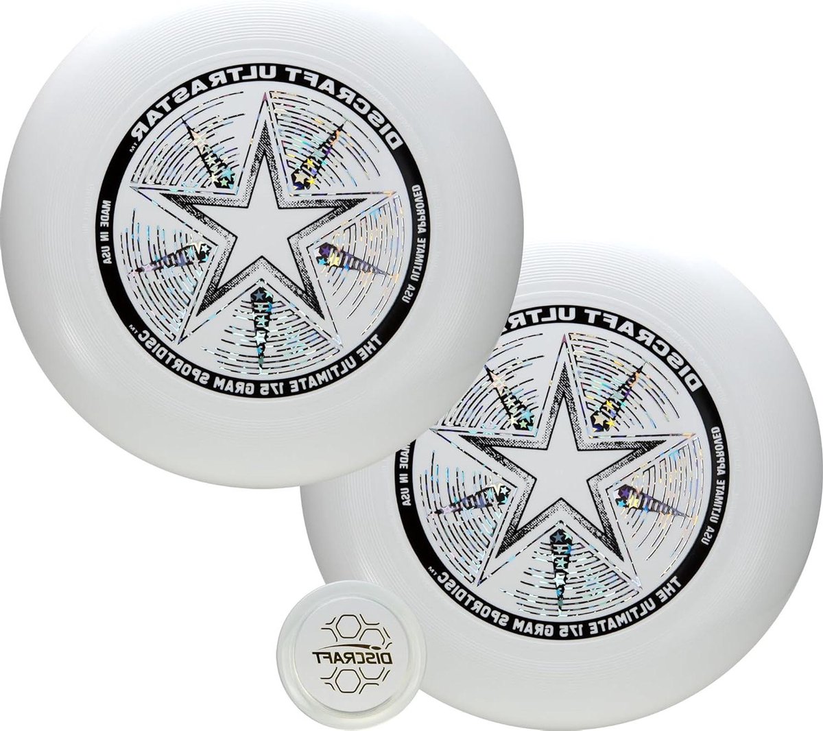 Vliegende Schijven - Frisbees Dubbelpak - Sport en Spel - Officiële Specificaties - 2 Stuks - Wit