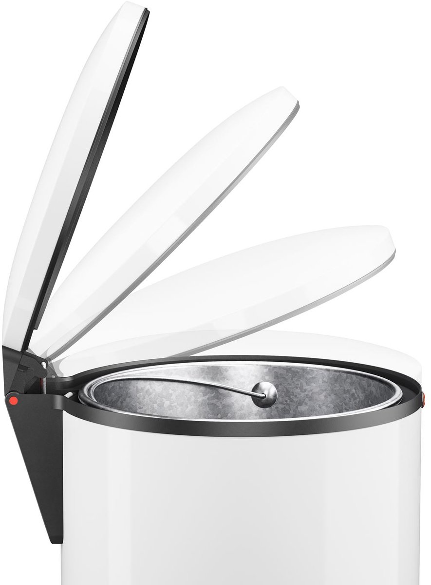Hailo Pedaalemmer Pure maat L 25 L wit 0530-030