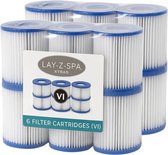 Cartouche filtrante Bestway Lay-Z Spa type VI 12 cartouches filtrantes - lot de 2x6 pièces