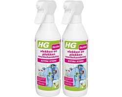 HG vlek & plekken textiel spray extra sterk - 2 Stuks !