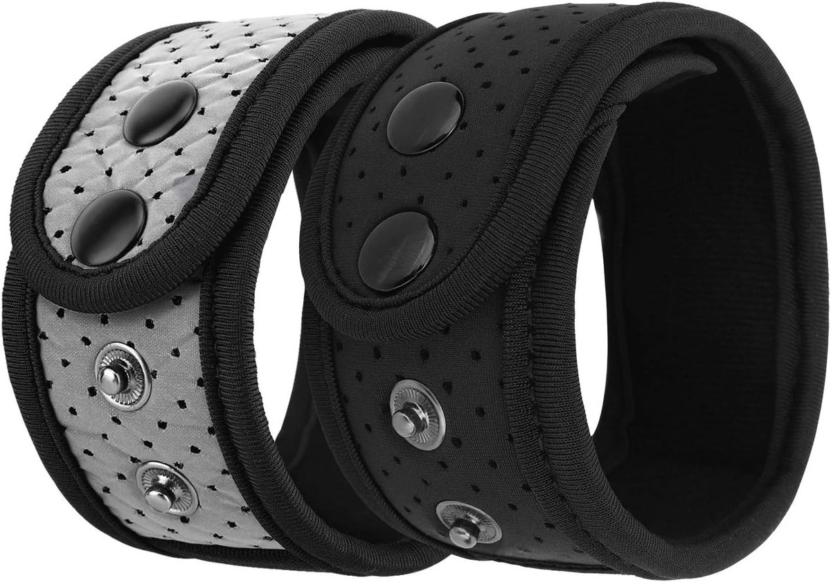 Verstelbare Zwem- en Sportknöchelbanden voor Garmin en Fitbit, 2 Stuks met Mesh Tas, Geschikt voor Charge 2, Alta, Vivosmart HR/3/4, Zwart en Grijs