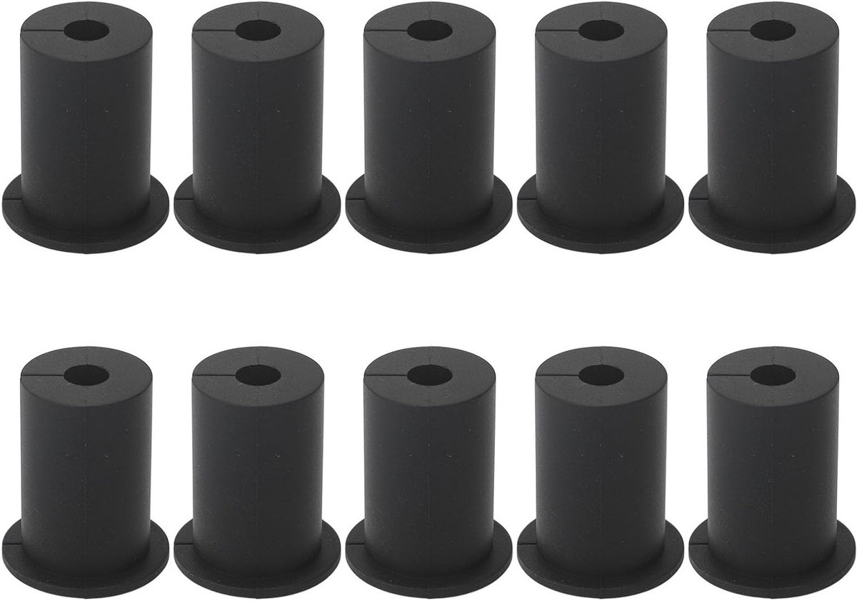Cable Guide Kit 1 Inch, 10 Stuks Silicone Kabeldoorvoeren voor Wandmontage, Binnen en Buiten Gebruik, Ideaal voor Kabelbeheer en Bescherming