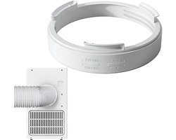 Afvoerslang Adapter - Airco Koppeling - Airco Efficiëntie - Universele Schroefdraad - 150 mm - Wit