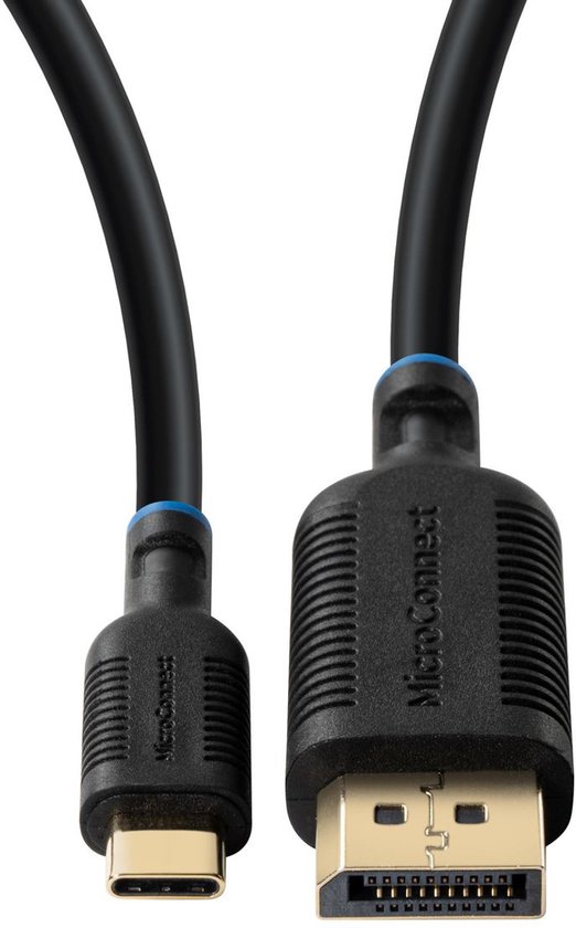Microconnect MC-USBCDP3, 3 m, USB Type-C, DisplayPort, Mâle, Mâle, Droit