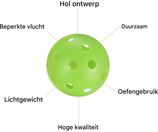 longziming - Golfballen - Golfbal - 28 stuks - Golf Oefenballen - Air Flow Holle Golf Trainingsballen 42mm - Plastic Golfballen Voor Swing Oefening, Driving Range En Outdoor Gebruik van longziming — afbeelding 5