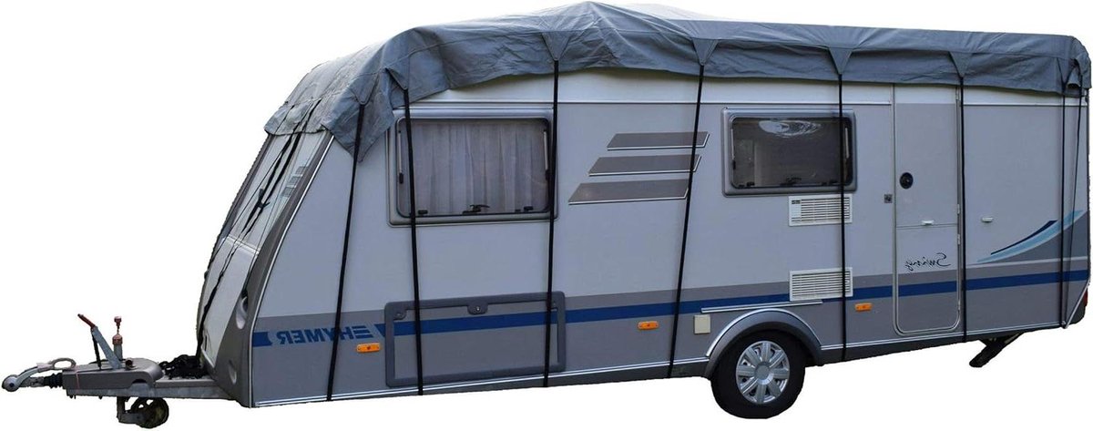 Universele Camperdak Beschermhoes - Camper Afdekzeil Dak - Voertuig Beschermen - Waterafstotend Ademend - 600 cm - Grijs