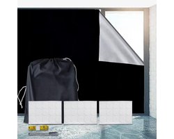 Gordijn - Verduisteringsdoek - Verduisteringsgordijnen - Rolgordijnen - Draagbare Verduisteringsstof - Tijdelijke Verduisteringsgordijnen - 145 x 300 cm