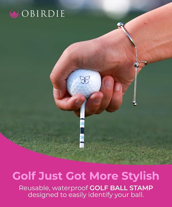 Golfbal Stempel - Golf Marker - Golfbal Markeren - Zelfinktend Sneldrogend - 1.9 x 1.3 cm afdruk - Groen — afbeelding 5