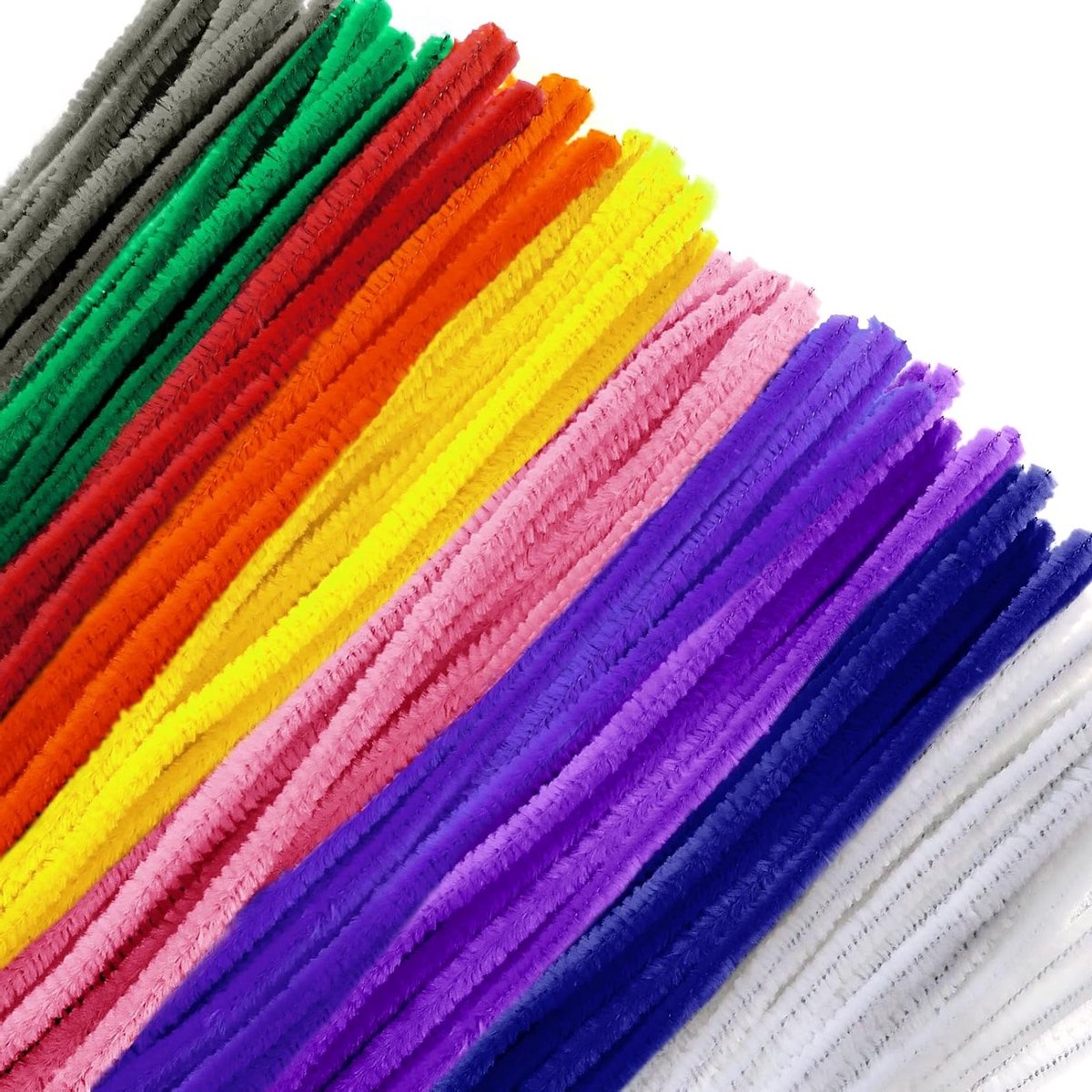 200 Stuks Kleurrijke Pijpenragers van Chenille Draad voor Creatieve DIY Handwerk en Decoratie, 6mm x 30cm