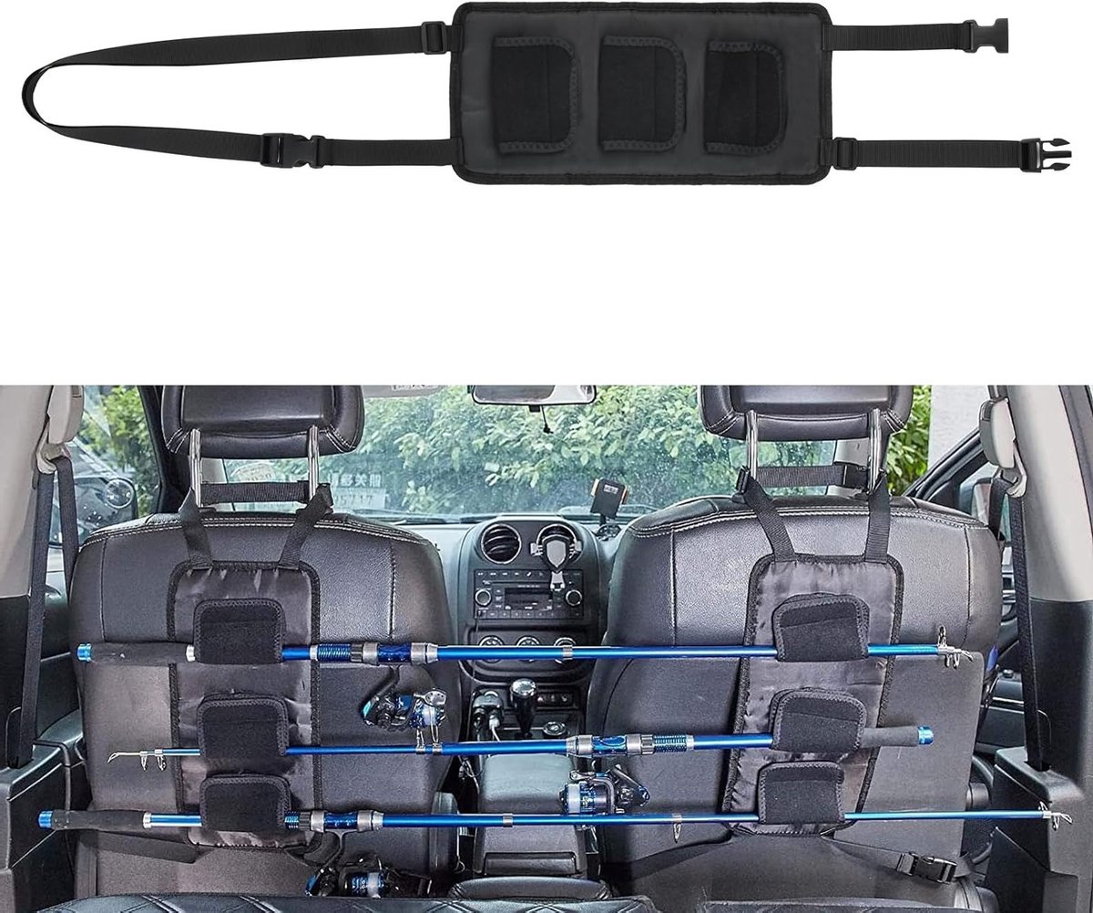 Verstelbare Hengelhouder voor Auto's en Vans - 2 Stuks - Ideaal voor Vissen en Reisgemak