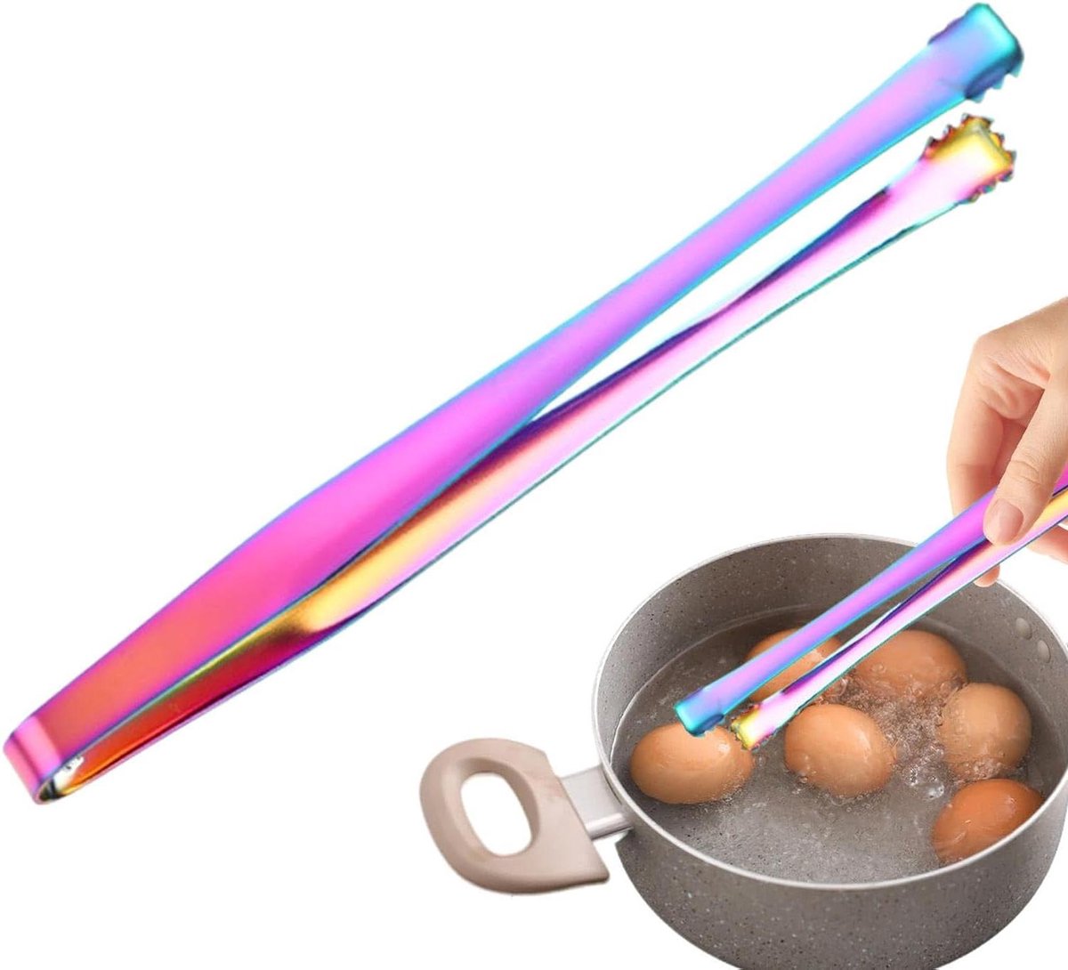 Eier Membraan Verwijderaar - Ei Gadget - Keuken Hulp - Roestvrij Staal - 15 cm - Zilverkleurig