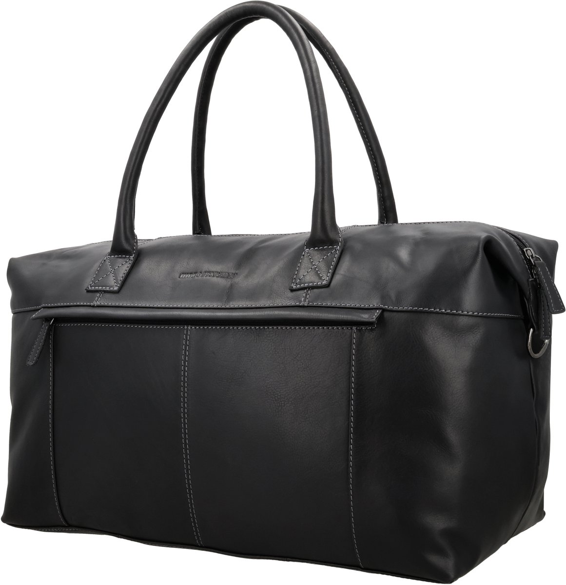 Hide & Stitches Japura Reistas - Leren Reistas - 56 x 33 x 22 cm - Weekendtas - Verstelbare Schouderband - Afneembaar - Reisbagage - Handbagage - Unisex - Zwart