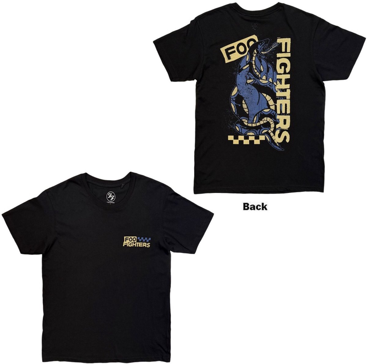 Foo Fighters - Snake Heren Tshirt - 2XL - Zwart