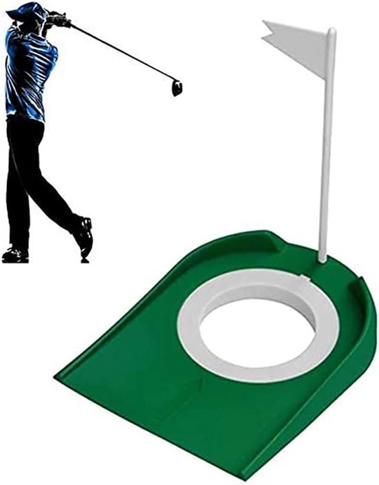 Dailygoods- Golfputtingcup met Verwijderbare Vlag - Golftrainingsmateriaal - Oefenhulp - Lichtgewicht - Duurzaam - Verbeter Nauwkeurigheid - Golftraining van Dailygoods — afbeelding 2