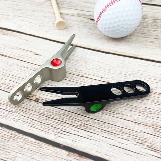 SnelShoppen - 2 Stuks Golfbal Forks, Turf Herstel Tool van Duurzaam Zinklegering voor Onderhoud van Golfbanen, Compatibel met Divot Tools voor Golf van Snelshoppen — afbeelding 5