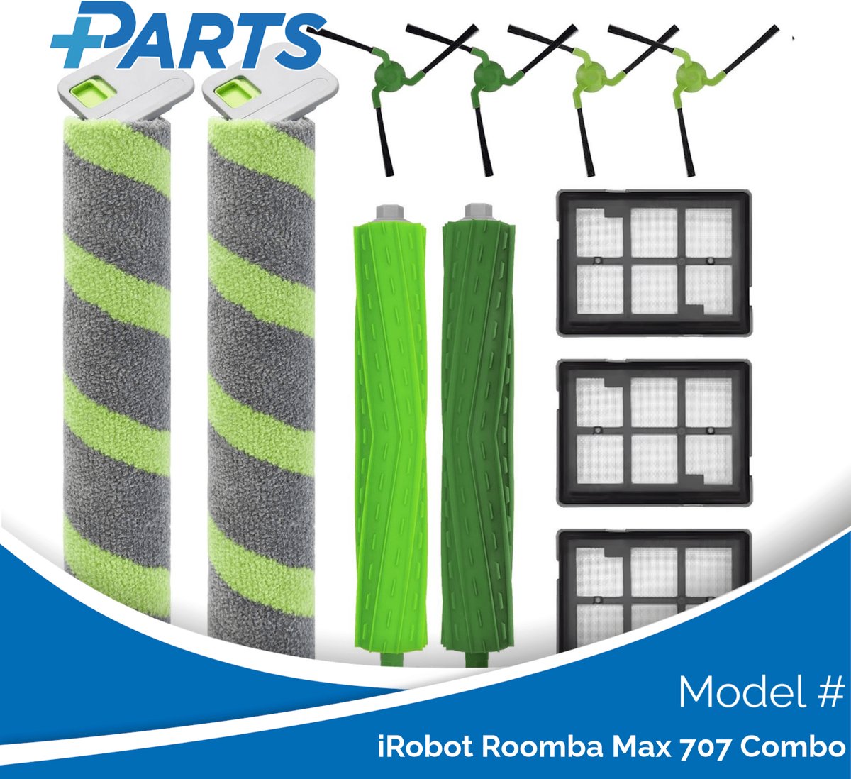 Plus.Parts iRobot Roomba Max 707 Combo Onderhoudsset (Plus.Parts® alternatief voor 4849963) Overig