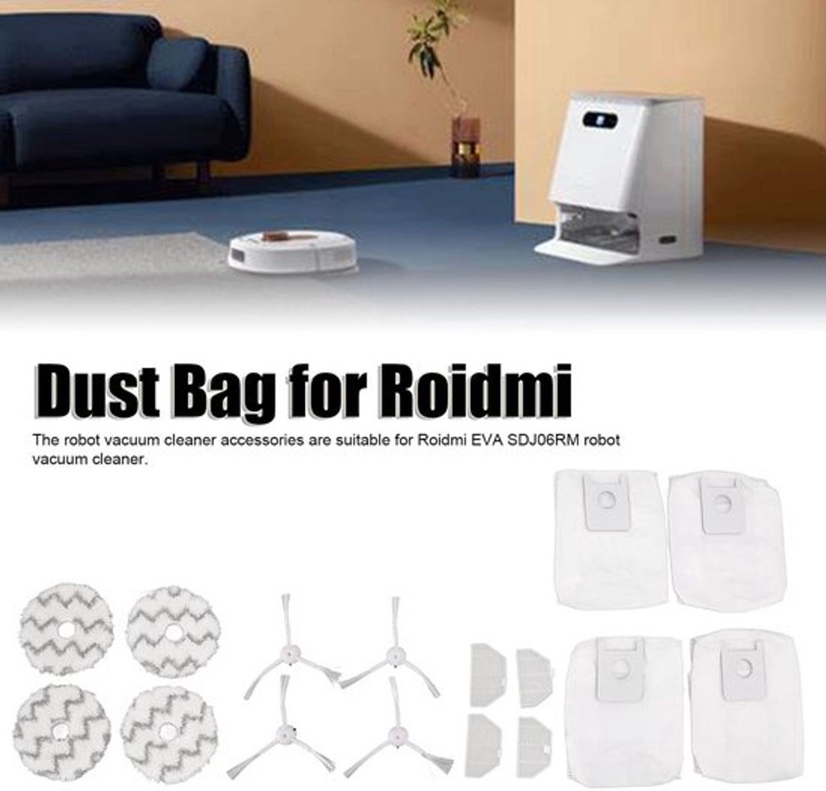 Dailygoody - Stofzak Filter Rag Side B Set - Robotstofzuiger