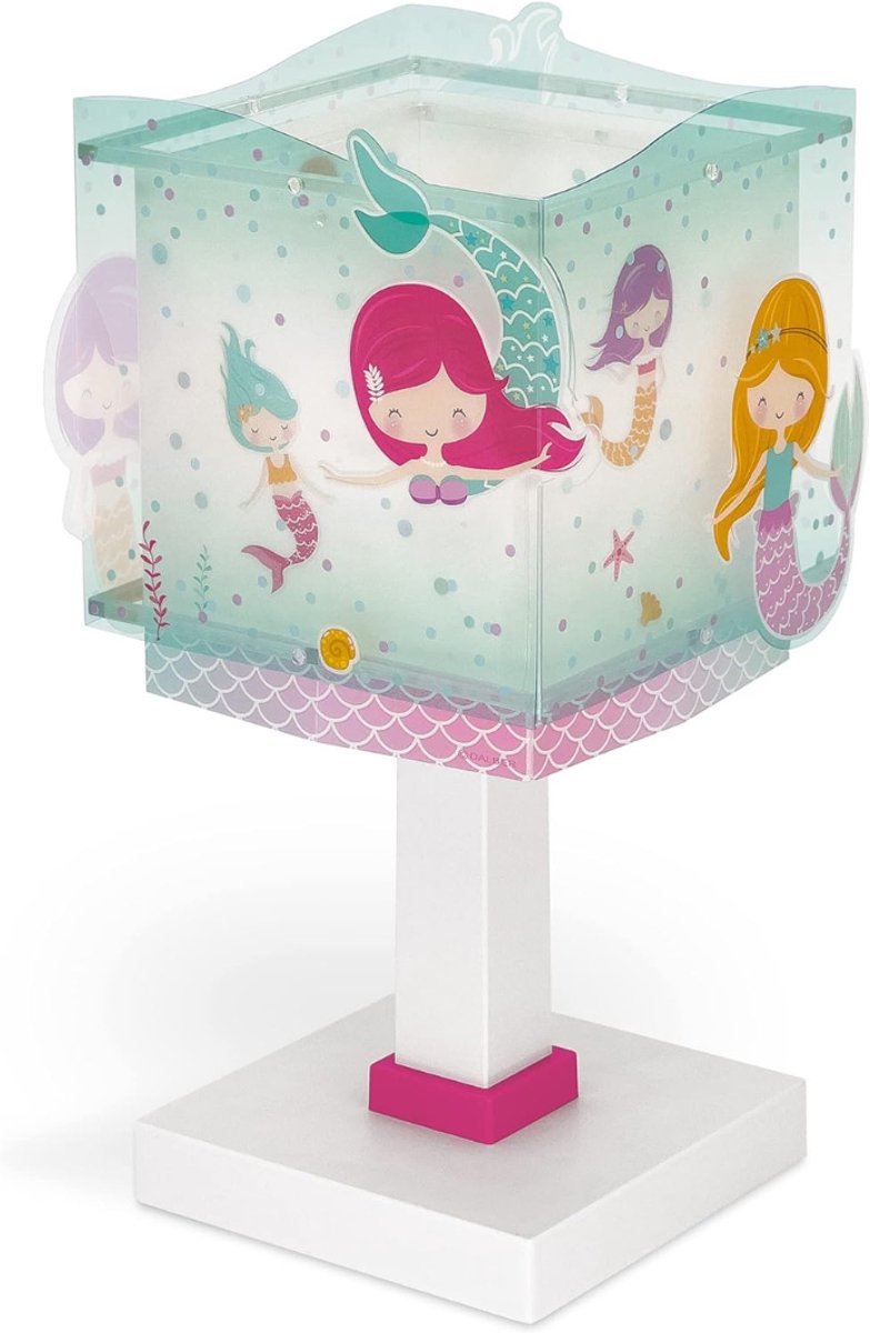 QIN® Tafellamp Kinderkamer - Kndernachtlampen - Bureaulamp Kinderkamer - Veelkleurig - 16cm x 16cm x 30cm