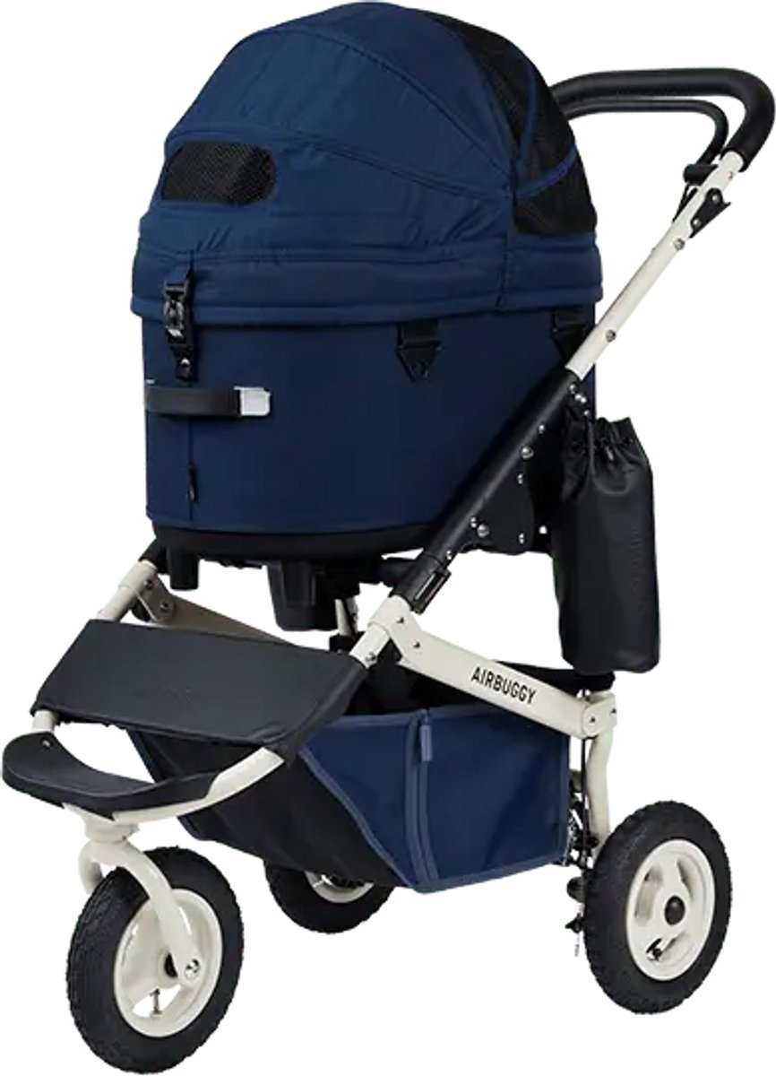 AirBuggy Dome 3 Premier Set Regular – Navy Blue - Luxe wandelwagen voor huisdieren - Honden buggie