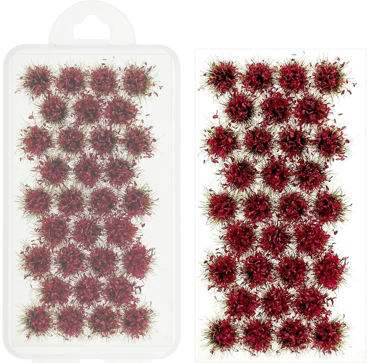 Dailygoods- Bloemclusters 32 Stuks - Miniatuur Kunstgras - Modeltrein