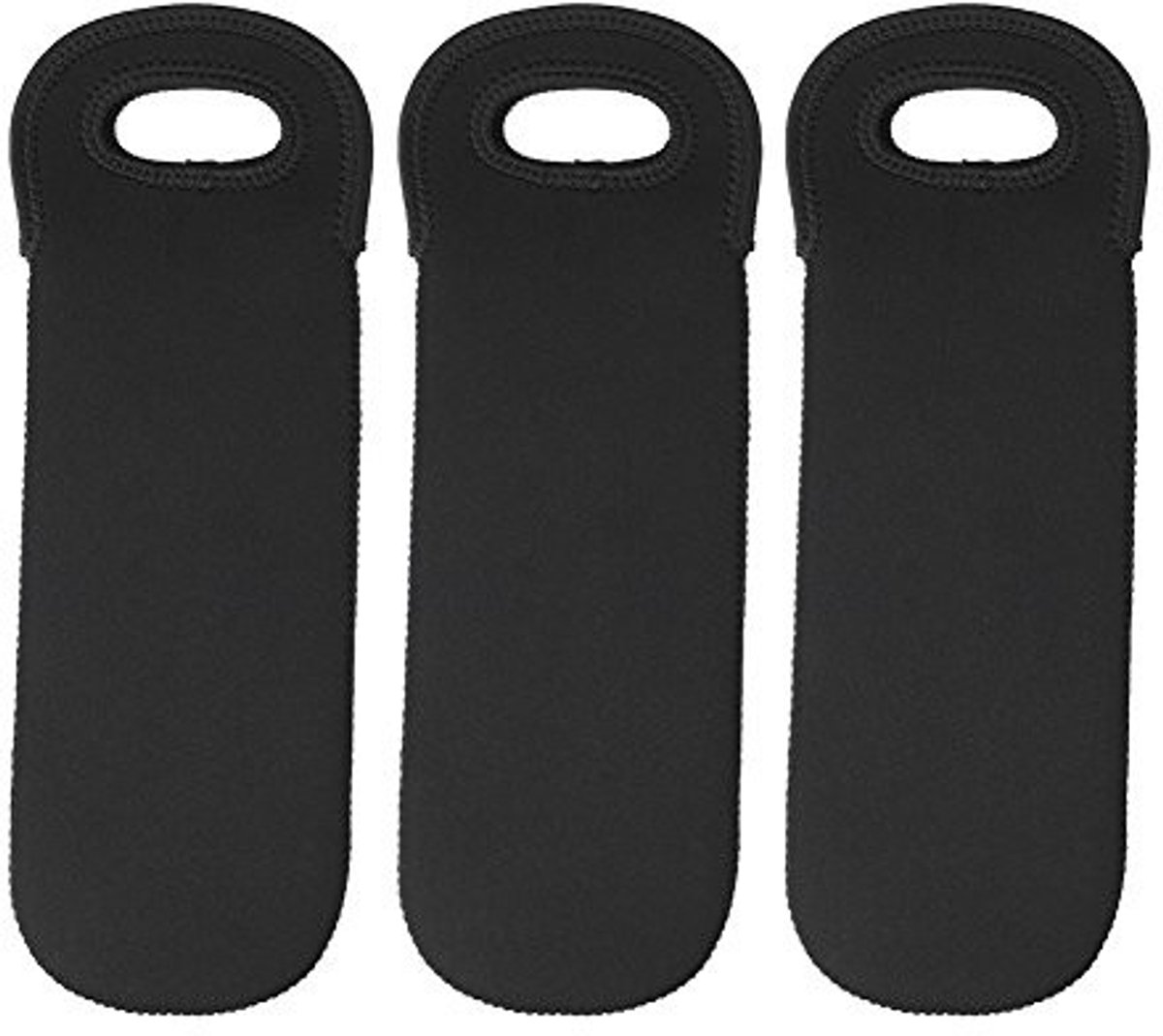 Dailygoods- Wijnfles Mouw - 3 Stuks - Neopreen Beschermhoes - Waterdicht - Draagbare Reisdrager - Geschikt voor 750 ml - Hoogte 36 cm - Wijnfles Tas