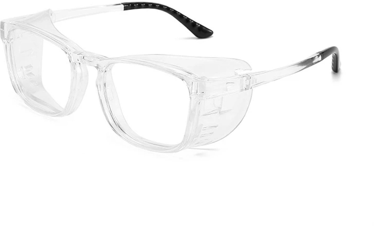 Bril-Anti-Pollen Bril voor Volwassenen - Blauw Licht Filter-Volledig Siliconen Montuur - Gepolariseerd - Transparante Computerbril en Beschermbril - Unisex-transparant rand