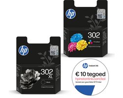 HP 302/304 - Inktcartridge - Origineel - 302/304XL Zwart & 302/304 Kleur + Instant Ink tegoed