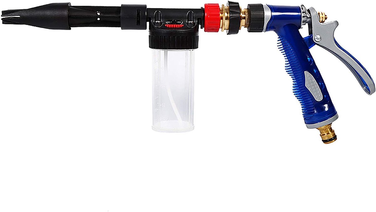 Dailygoods- Autowas Foam Sprayer - 2-in-1 Autowas - Verstelbare Waterdruk - Schuim Reinigingspistool - Auto Wassen - Bescherming Lak - Autowasser