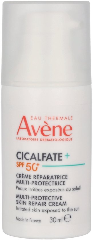 Avène Cicalfate+ crème met SPF 50+. Pompfles van 30 ml.