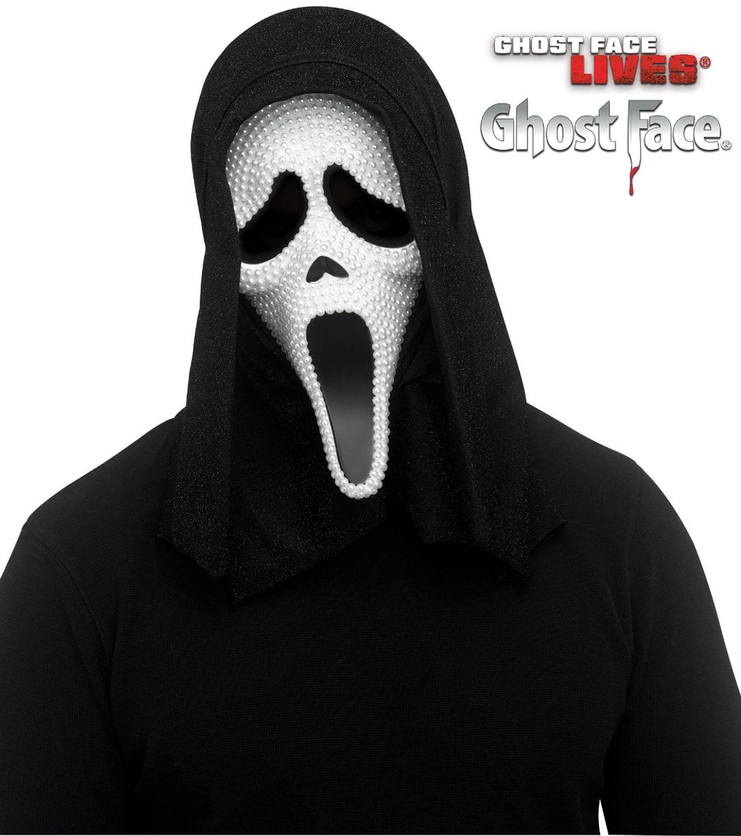 FUNWORLD Ghost Face Official Licence Witte parel Masker Halloween maskers Horror Maskers