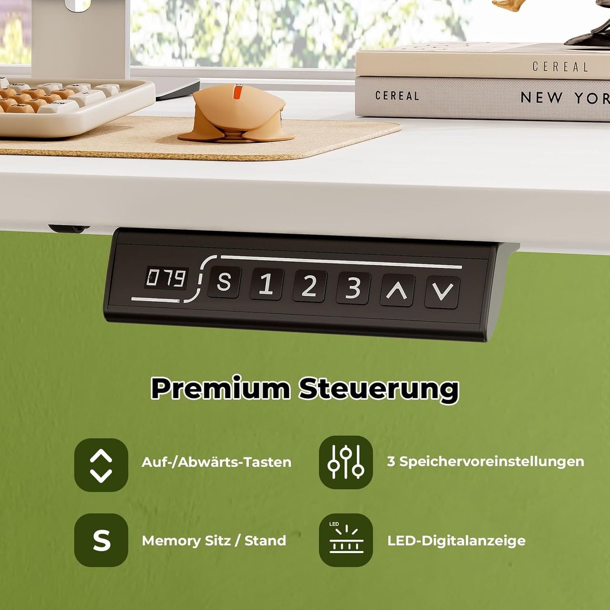 Mobili Bella FlexDesk Pro Elektrisch Zit-Sta Bureau 88 x 50 cm thumbnail 5