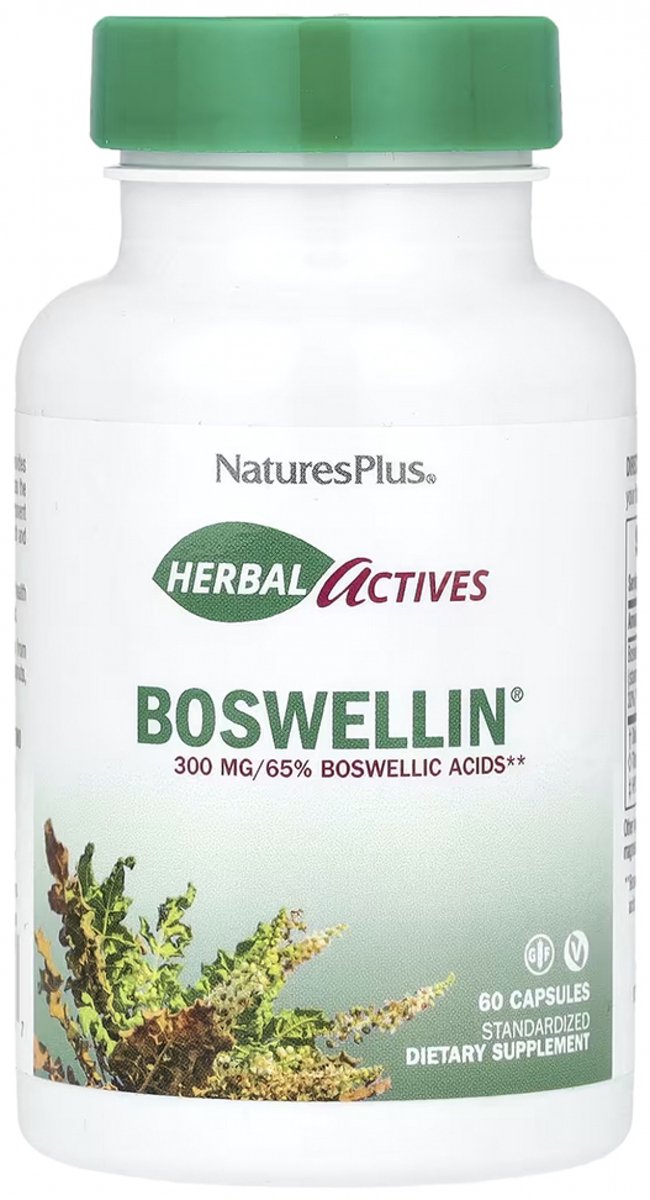 Herbal Actives - Boswellin 300 mg (60 Vegetarian Capsules) - Nature's Plus