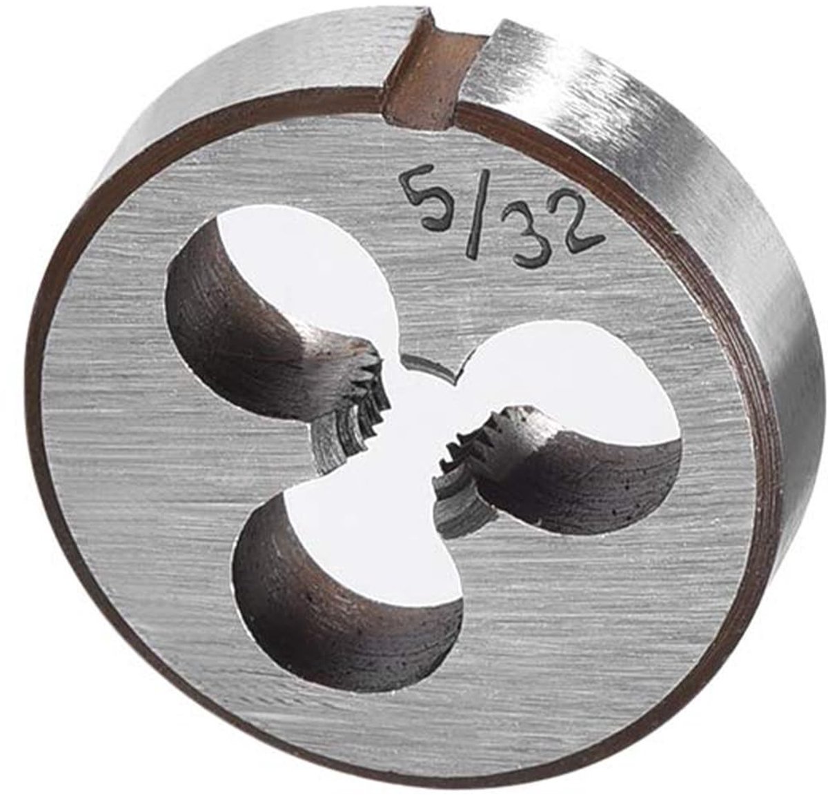 Dailygoods- Draadsnijmatrijs 5/32" - Verstelbare Ronde Matrijs - Gereedschapsstaal - Voorbewerking van Externe Draden - Geschikt voor Metaal/Kunststof - Smeer voor Soepel Snijden - Schroefmatrijs