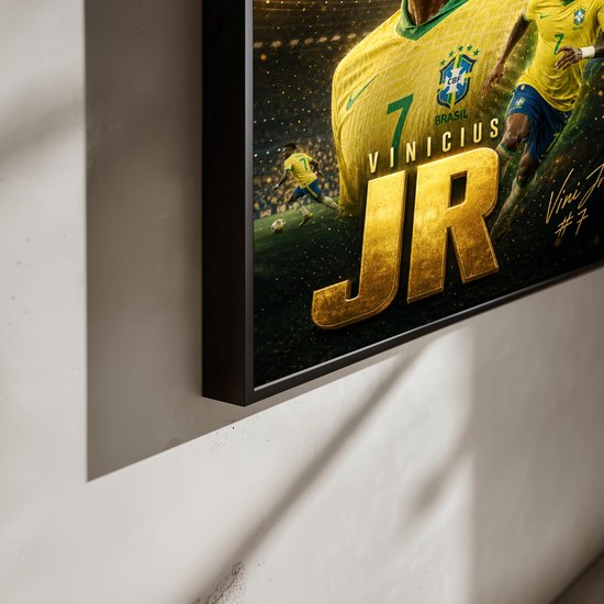 Poster Vinícius Jr - Posters de football - Sport - Coupe du Monde 2026 - Brésil - Vini Jr - Ailier - Décoration murale Salon - Papier 180 grammes - 7406WV - Format 60 x 90cm