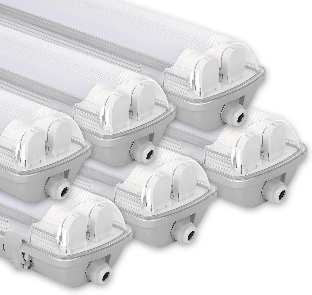 Led Lamp Vochtige Ruimtes - Werkplaatslamp Buis - Klusruimte Verlichten - IP65 Waterdicht - 120 cm - Koud Wit