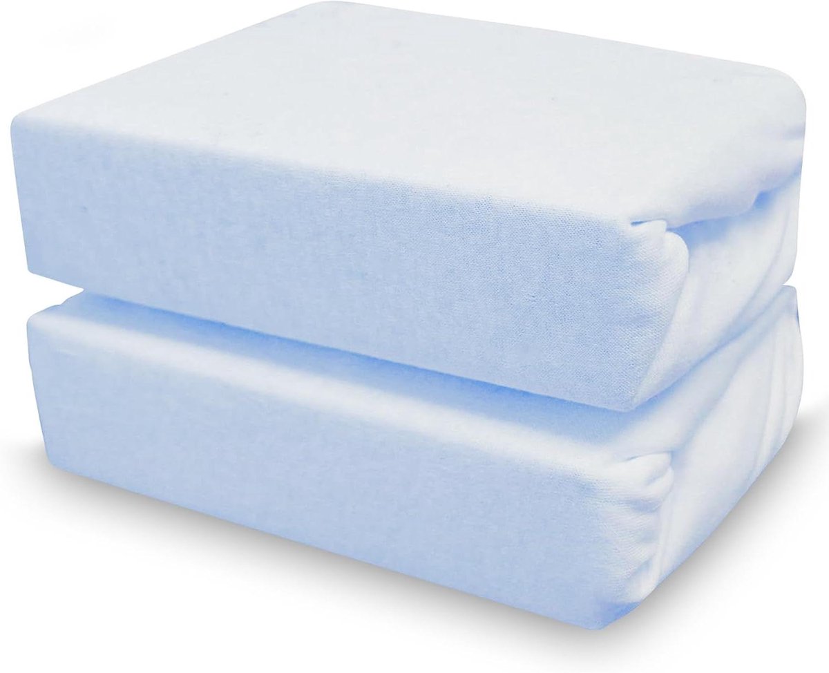 Kinderbedlakens - Hoeslakens baby - Comfortabele slaap - 100% katoen jersey - 70 x 140 cm - Blauw