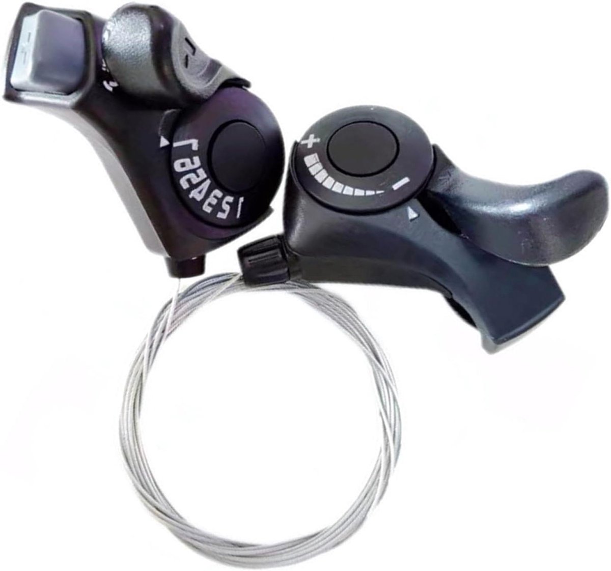 Fiets Versnellingspook - Schakelhendel Set - Fietsen Onderhoud - Visueel Tandwiel Display - 7-Speed - Zwart