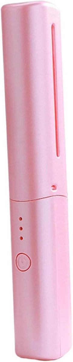 Draadloze Stijltang Borstel - Stijlborstel Kam - Haar Stylen - Snelle Verwarming - 18.5 cm x 3.5 cm - Roze